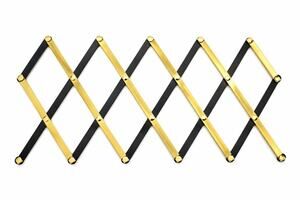 Sigg Metal Accordion Hanging Rack Hot Plate Trivet Expanding Gold Black Metal